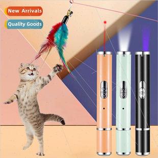 cat laser teaser pet pointer usb toy rechargeable