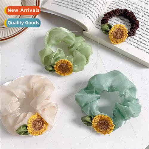 Korea sunflower large intestine circle fashion mesh summer l