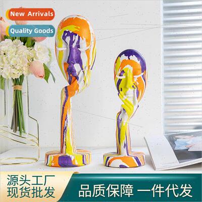 Creative Scandinavian home abstract colorful simulation huma