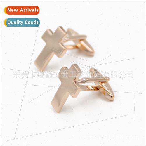 Men French Shirt Cufflinks Cufflinks in Fun Cross Shape in V
