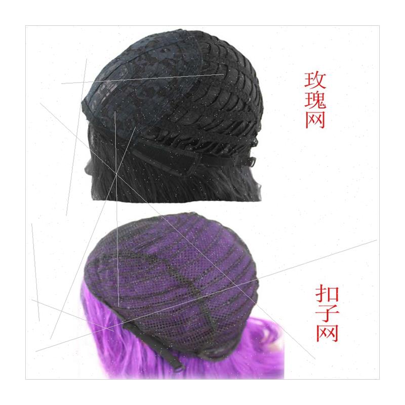 Europe ladies short curly hair light blonde high temperature
