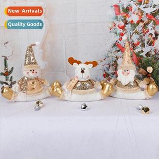 gifts gold snowman new Claus Christmas Santa 2021 sequins