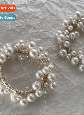 Pearl hair band French temperament sweet pill head back head
