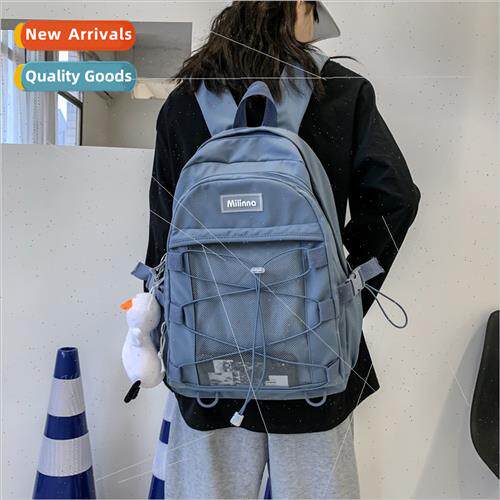 Schoolbag female Korean ins wind backpack Japan junior large