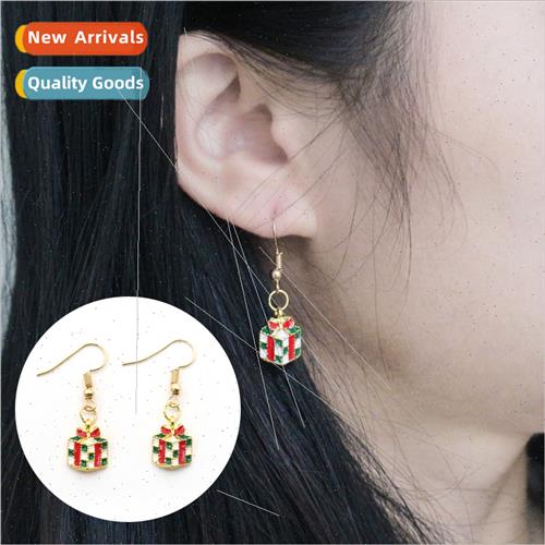 Europe new creative alloy oil drop Christmas gift box long t