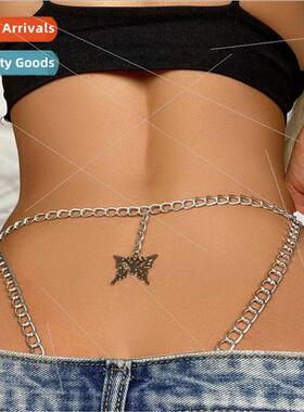 MW3123 Europe waist chain hollow butterfly pendant panties o