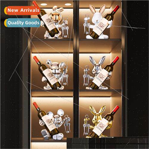 Modern violent bear wine rack wine cooler ornaments home liv