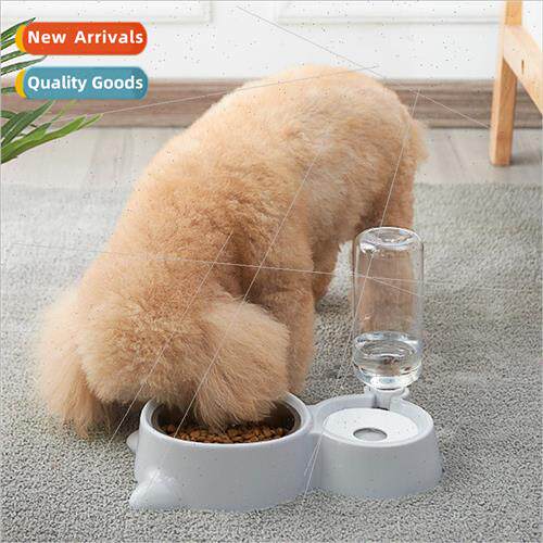 Pet Bowl Cat Bowl Double Bowl Automatic Drinking Bowl Dog Fo