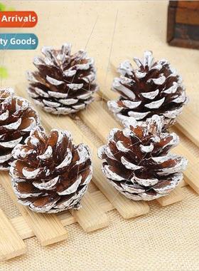 snow pine cones decorative hanging snowflake pine tower Chri