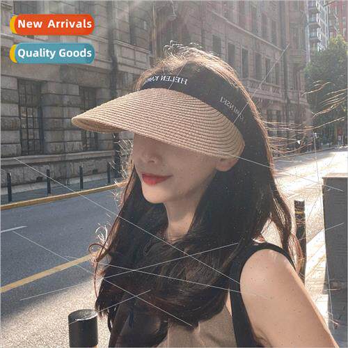 Main  Designer model straw hollow top hat UV shade sunscreen