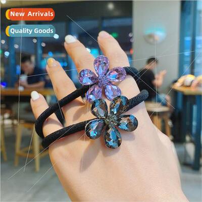 Korea new crystal petal head rope ins Mori system hair rope