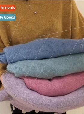 Korea macaroon cashmere sweater women winter new round neck