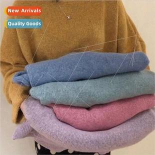 Korea macaroon cashmere sweater women winter new round neck