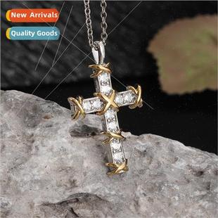 off yellow two novelty whe cross plated Creative gold