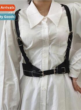 Women Leather Wide Waistband Pin Buckle Wide Belt Tie Belt S