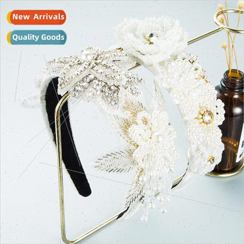 Hair bands baroque personalized handmade beaded pearls rhine