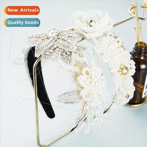 Hair bands baroque personalized handmade beaded pearls rhine