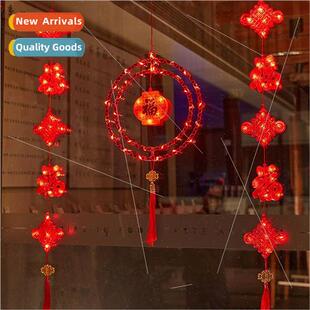 New Year red lanterns ambient decorative hanging decorative