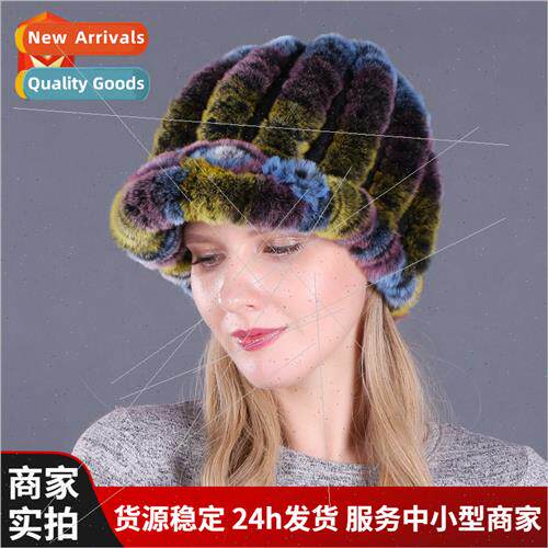 Otter rabb hair hat female winter fashion Korean  fur hat do
