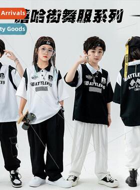 Childrens set dance hip-hop permance clothing boys and girls