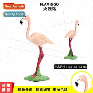 Wildlife bird model stork solid flamingo static model doll c