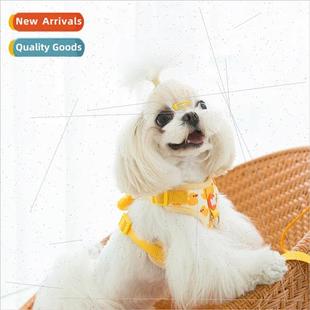 out duck dog yellow cute cartoon cat pet leash small New
