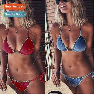 Wings Angel Gold Velvet 2018A73 bayEurope Bikini Swimwear