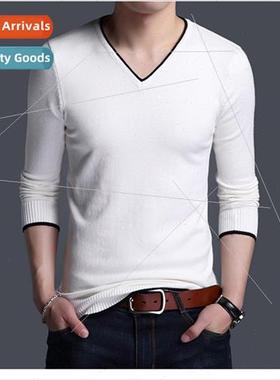 Men sweater 2023 autumn winter new casual men colorblocking