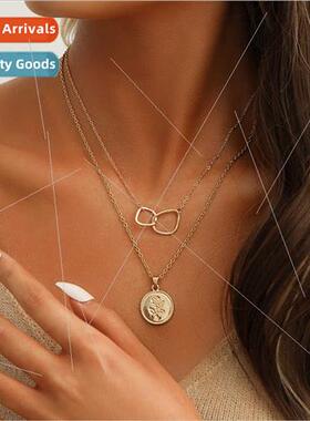 New high luxury show temperament geometric design women doub