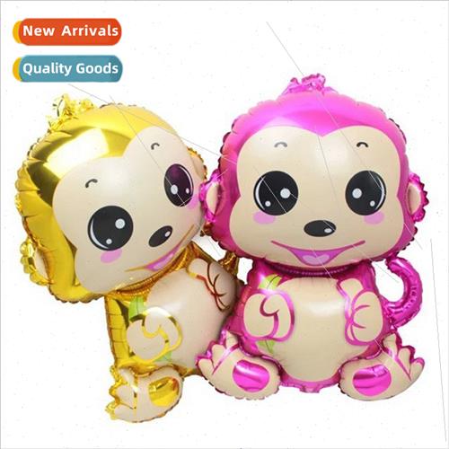 2016 Moe Monkey Balloon Monkey King Aluminum Balloon Golden