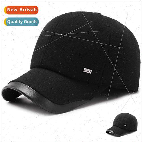 Hat men winter middle-aged warm baseball cap old man grandfa