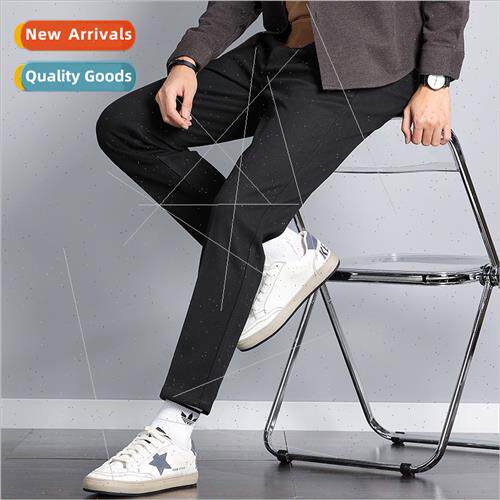 Western pants men thickened straight nine pants men casual p