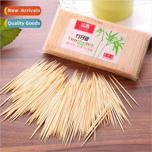Double Toothpicks Row Pile Natural Hotel Bamboo