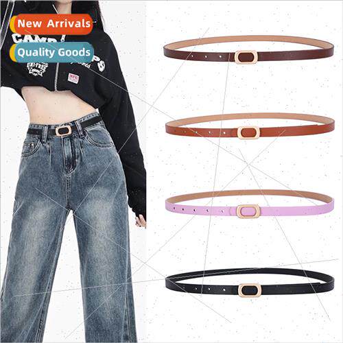 Ladies Belt Candy Color Dress Sweater Jeans Decoration PU Th