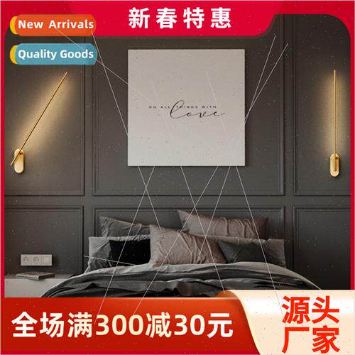 modern light luxury all copper wall lamp bedroom living room