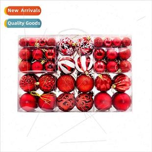 Shaped Painted Set Duo Balls Pack Christmas 100pcs Plastic