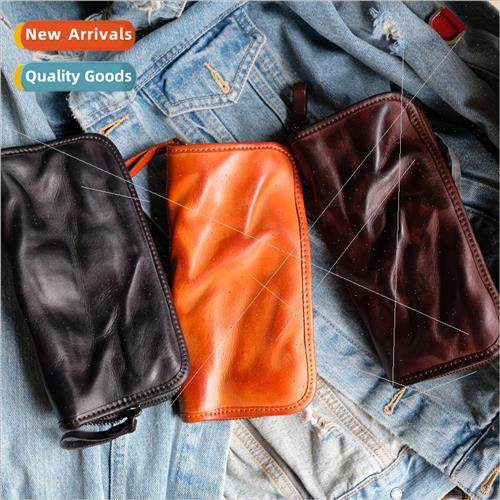 Italian Long Washed Brand New Clutch Wallet Autumn Winter La