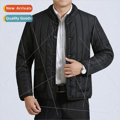 Men padded thickened small cotton jacket winter men stand-up