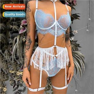 Fringe Slim Corset Women ngerie Tie Sexy Set Lace