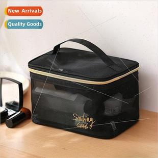 Large Capacy Organizer Mesh Portable Bag Travel Div Cosmetic