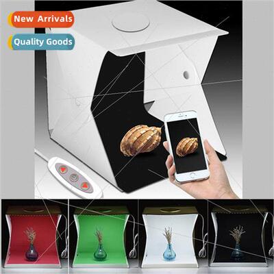 40CM Folding Photo Booth Dual ghts Adjustable Brightness Dim