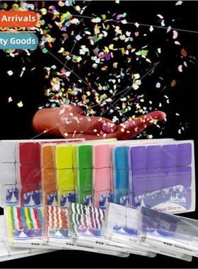 Three sections long colored snowflake paper large pack consu