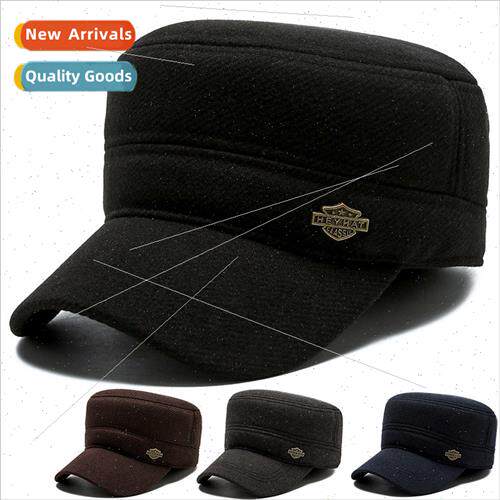 Hat middle-aged men flat cap winter middle-aged elderly warm