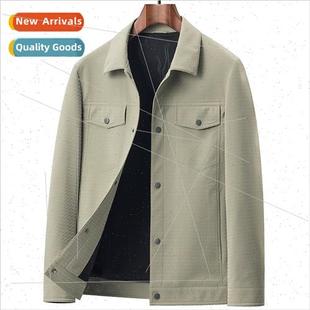 casual youth men coat lapel new fall 2023 jacket Workwear