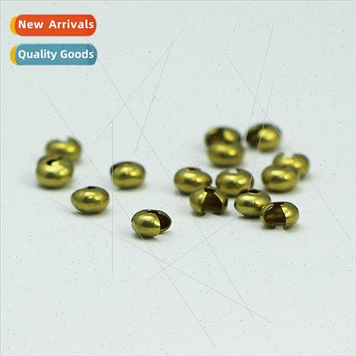 14K gold-plated color-retaining open beads copper-plated gol