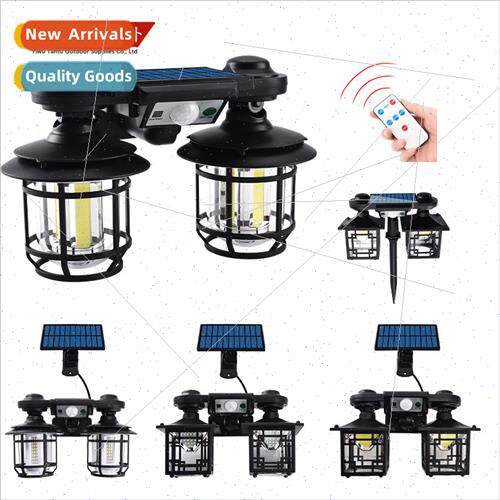 New outdoor solar lights outdoor garden lights body sensor w