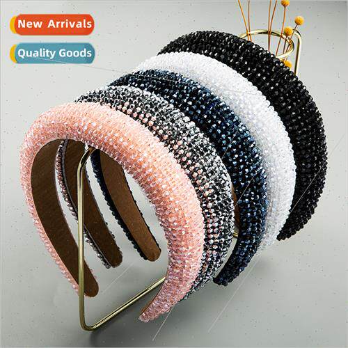 Europe fashion handmade beaded fashion versatile sponge pink