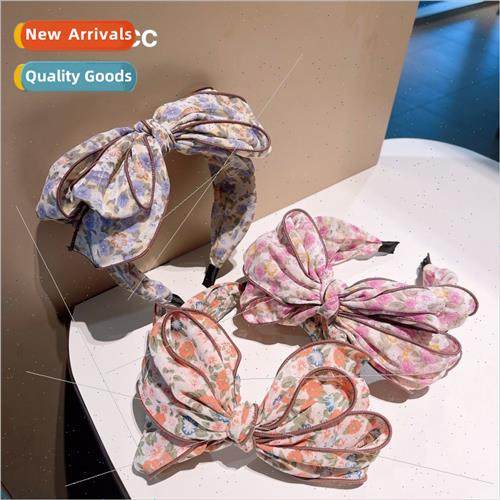 new hot push hair accessories retro fresh small flowers wide