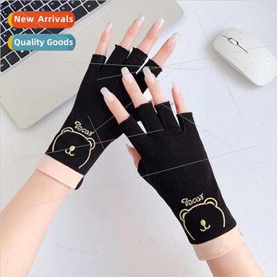 Sunscreen gloves anti-ultraviolet thin summer anti-slip brea