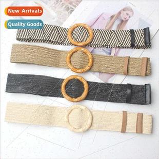 wax rope striped wind decor female new belt Bohemian braided